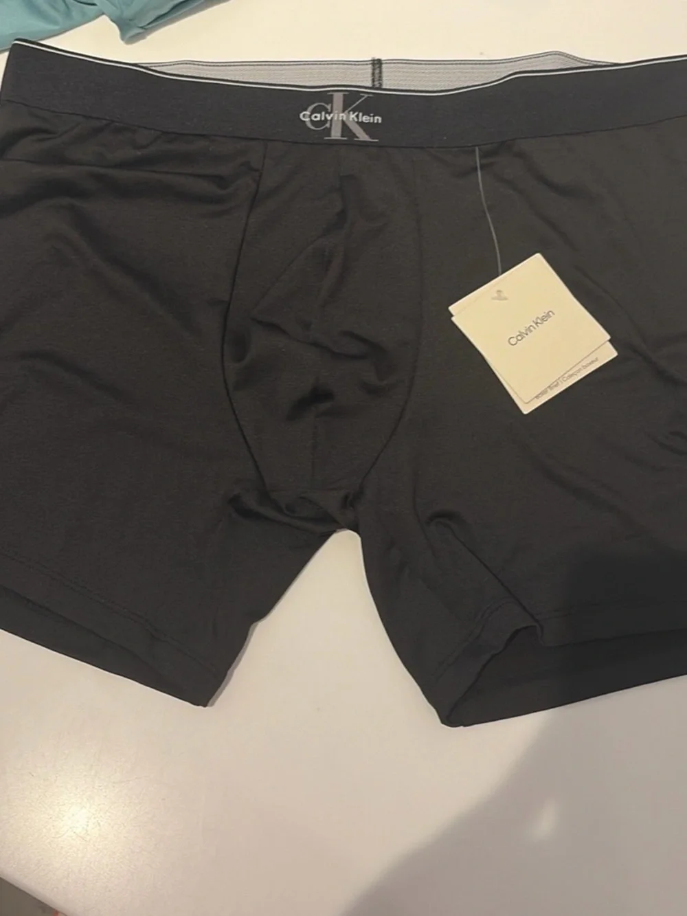 Calvin Klein black plain Stretch Boxer Briefs with Logo Waistband new